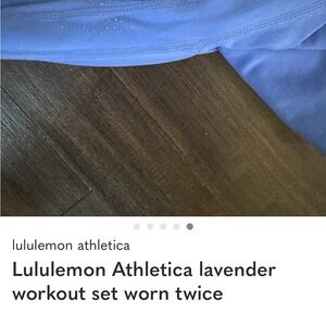 Lululemon Blue Workout Set